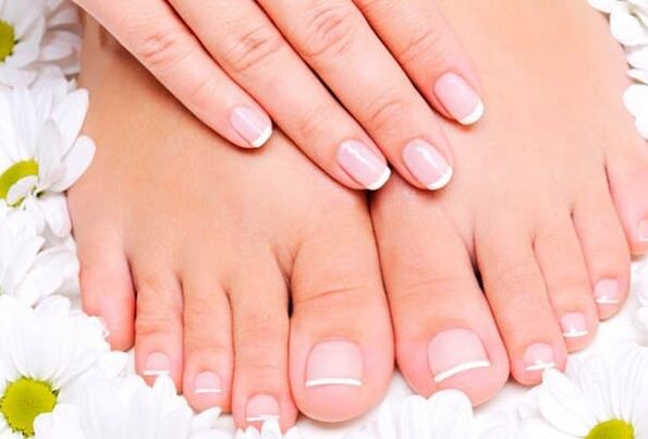 Healthy fingernails and toenails